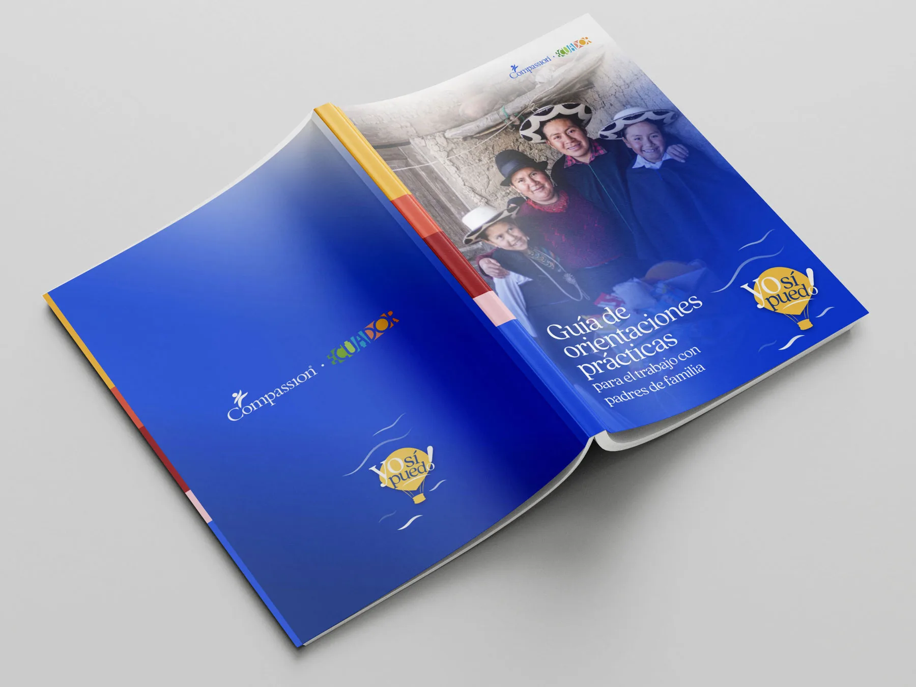 Portada final de la colección editorial Yo Sí Puedo para Compassion Ecuador